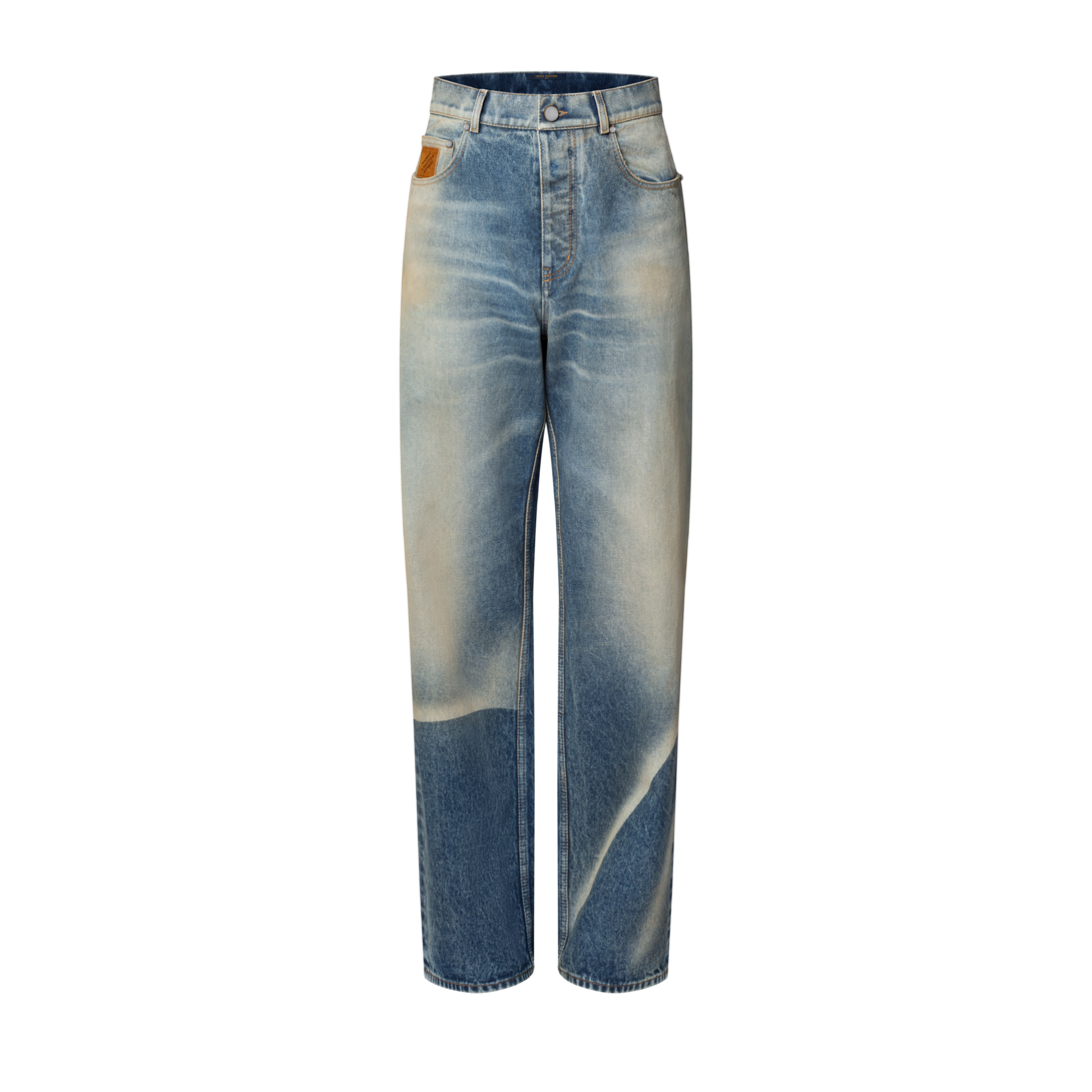 echeveria sun fade 5p denim pants OVY echeveria sun fade 5p denim